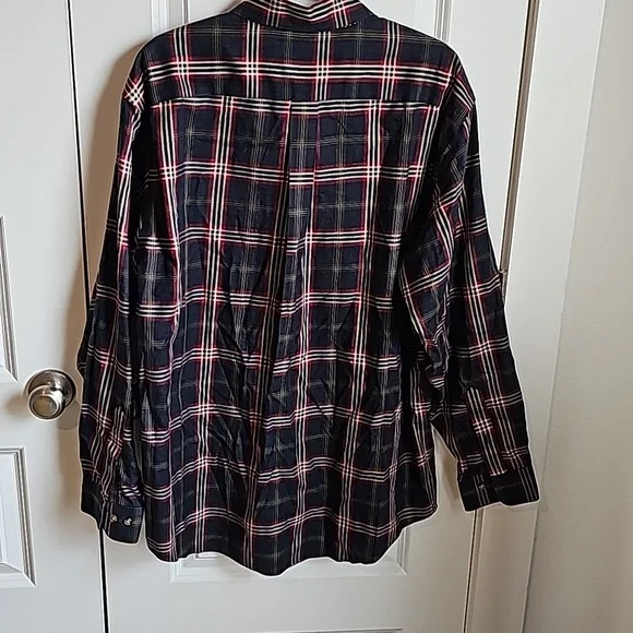 Brooks Brothers 100% Supima Madison Cotton Plaid Button Down in Men's Large EUC - Picture 4 of 6